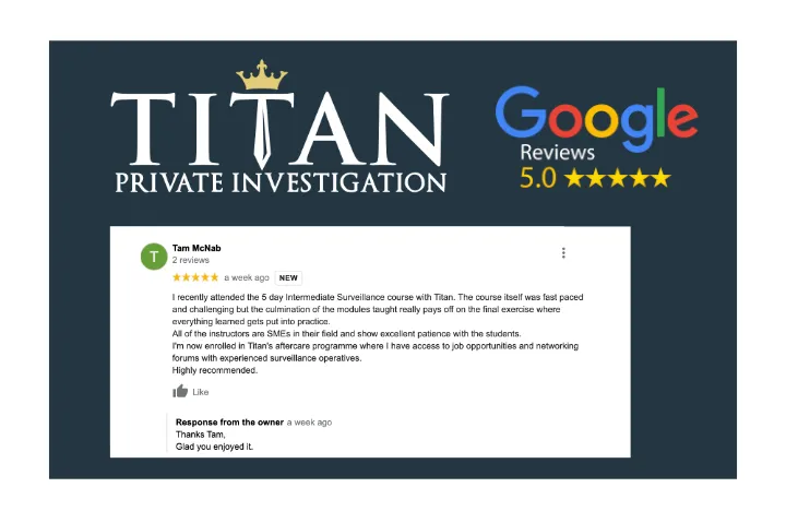 Tam McNab 5-Star Google Review | Titan Investigations