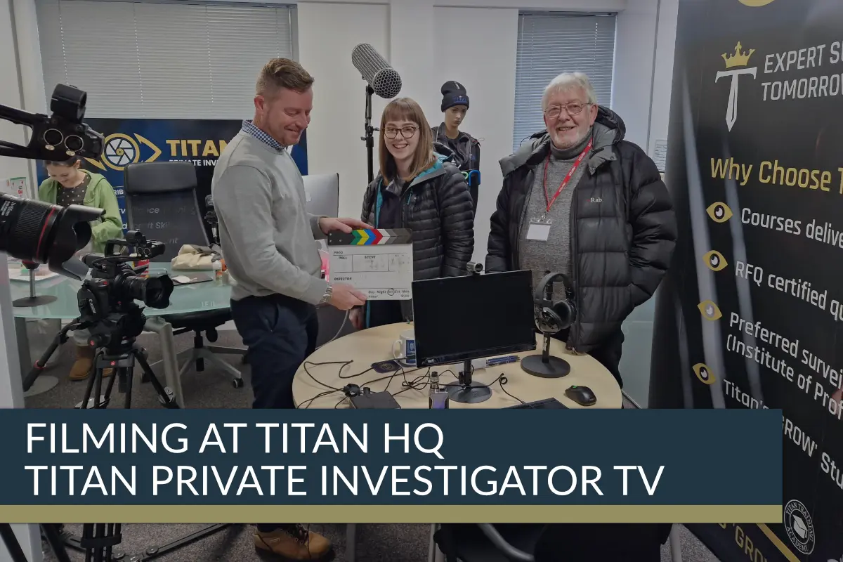 Filming Titan PI TV at Titan Derby Head Office | Titan Investigations