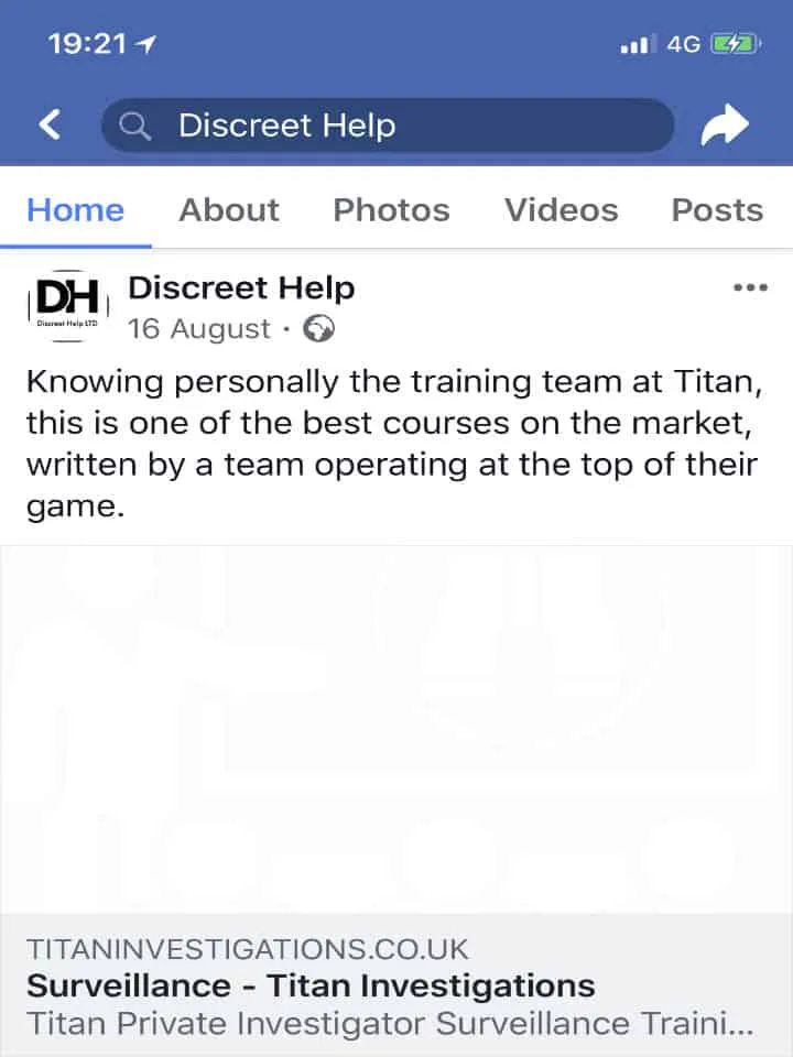 Discreet Help | Industry Endorsement