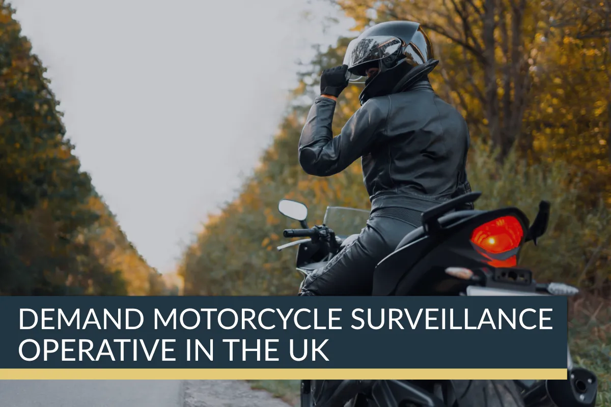 Motorcycle Surveillance Operative Demand In The UK | Titan