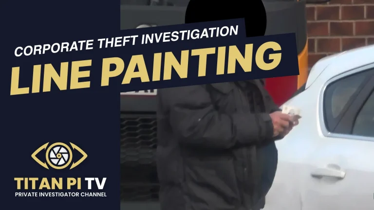 Line Painting Corporate Theft Investigation