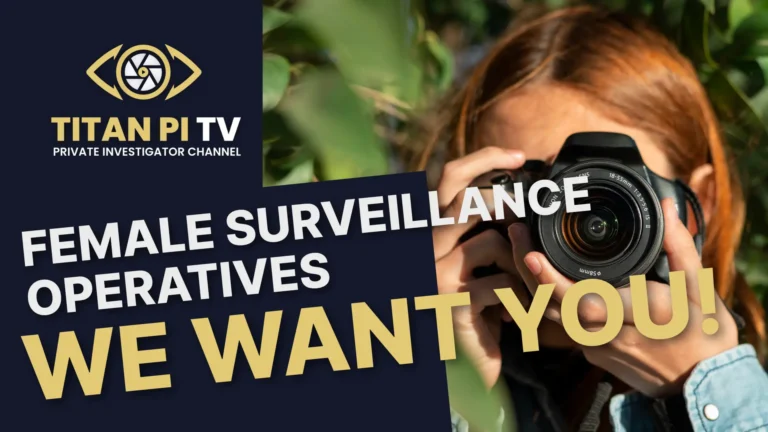 Female Surveillance Operatives, We Want You!