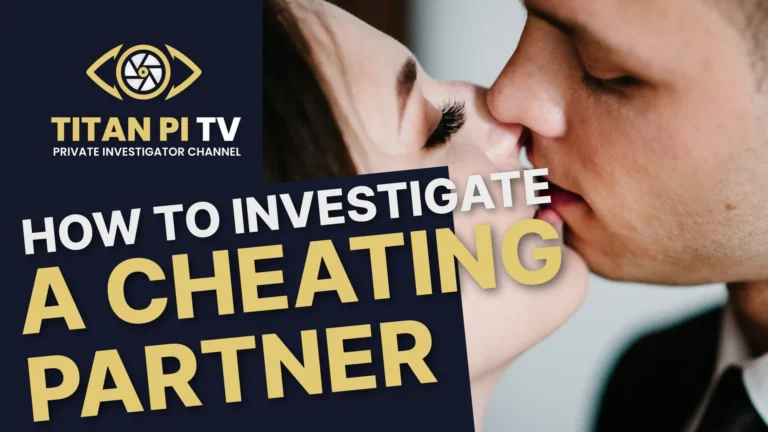 How to investigate a cheating partner?