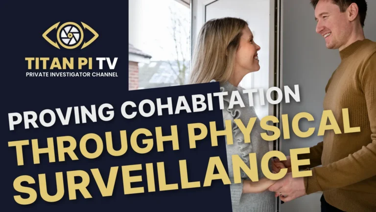 Proving cohabitation through physical surveillance
