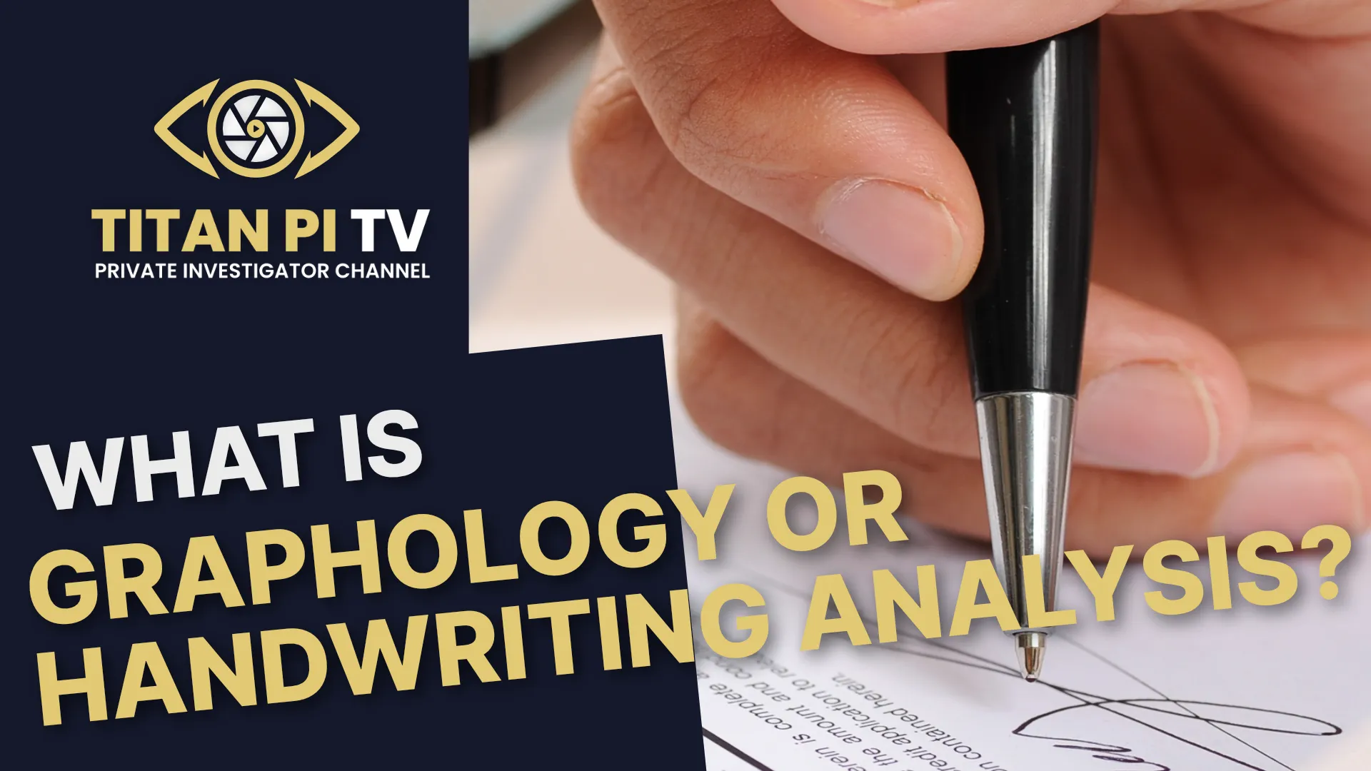 What is Graphology or Handwriting Analysis Episode 27 | Titan PI TV
