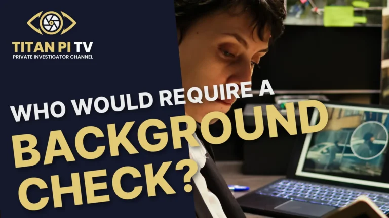 Who would require a background Check?