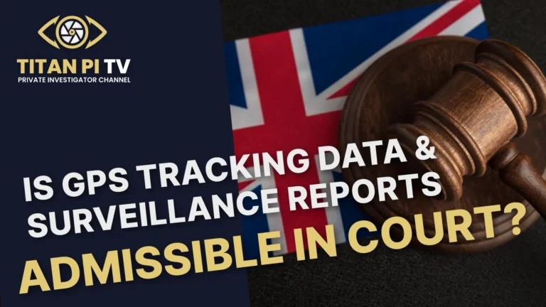 Is GPS tracking data and surveillance reports admissible in court?