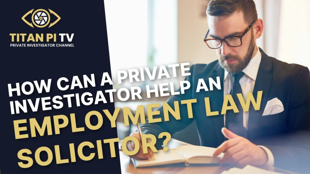 How can a private investigator help an employment law solicitor? Episode 45 | Titan PI TV