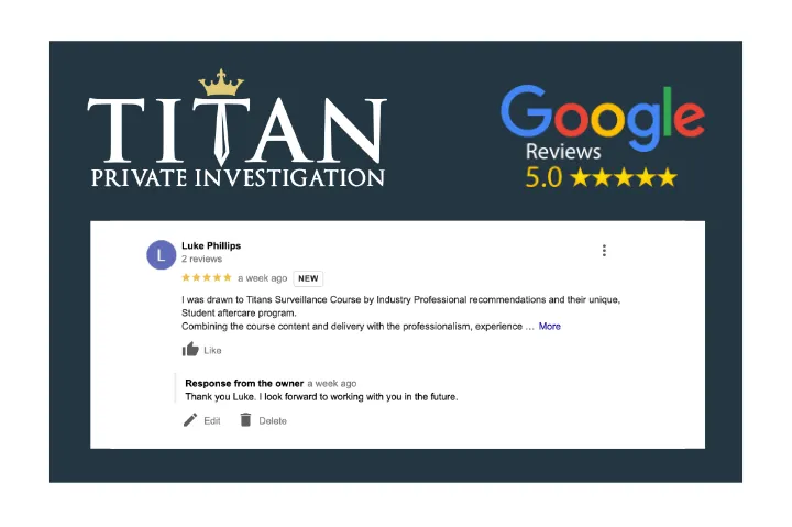 Luke Phillips Titan Google 5-Star Review | Titan Investigations