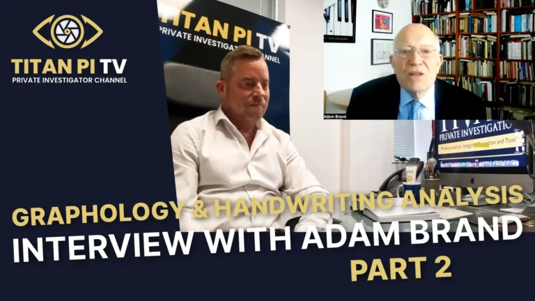 Graphology and Handwriting Analysis: Interview with Adam Brand Part 2 Episode 105 | Titan PI TV
