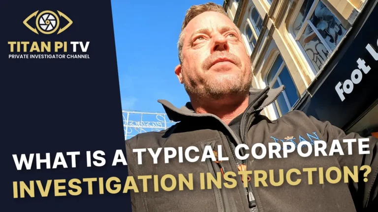 What is a typical corporate investigation instruction? Episode 135 | Titan PI TV
