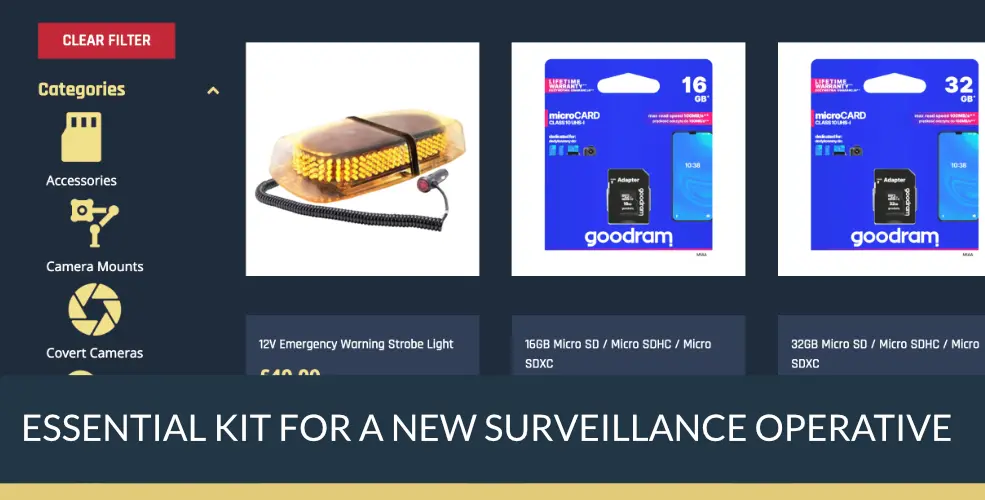 Essential kit for a new Surveillance Operative | Titan Private Investigation Ltd