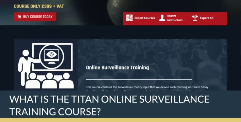 What is the Titan Online Surveillance Training Course? | Titan Investigations