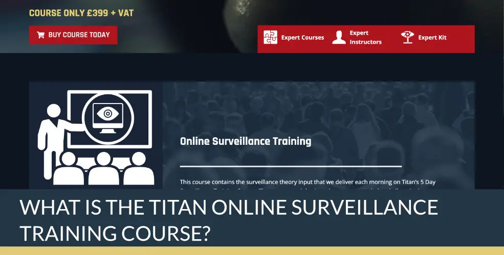 What is the Titan Online Surveillance Training Course? | Titan Investigations