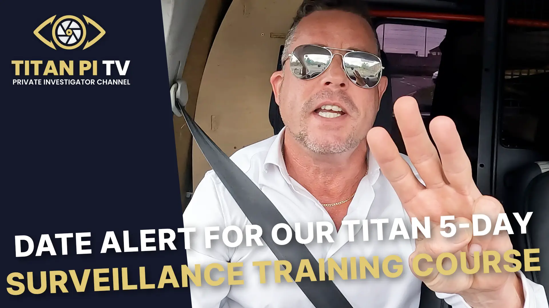 Date alert for our Titan 5-Day Surveillance Training Course Episode 155 | Titan PI TV