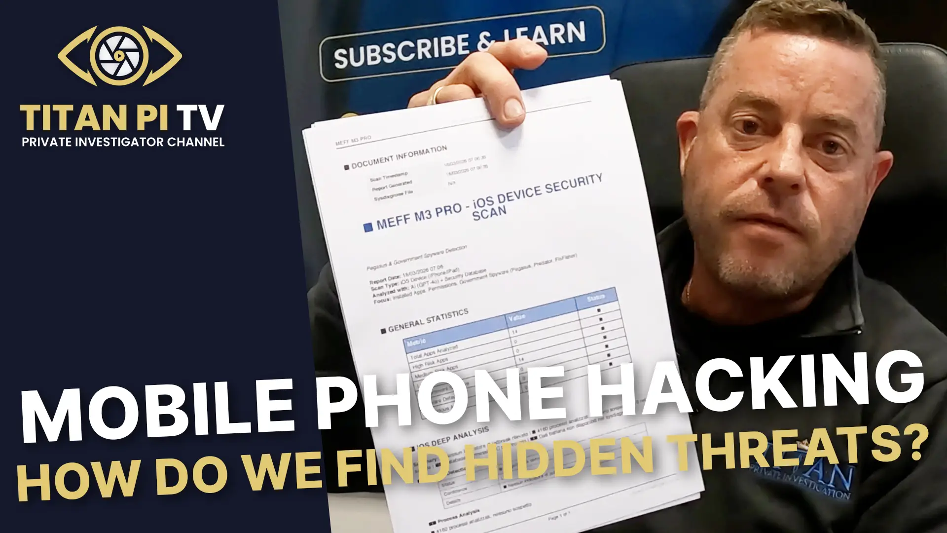 Mobile Phone Hacking: How do we find the hidden threats? Episode 157 | Titan PI TV