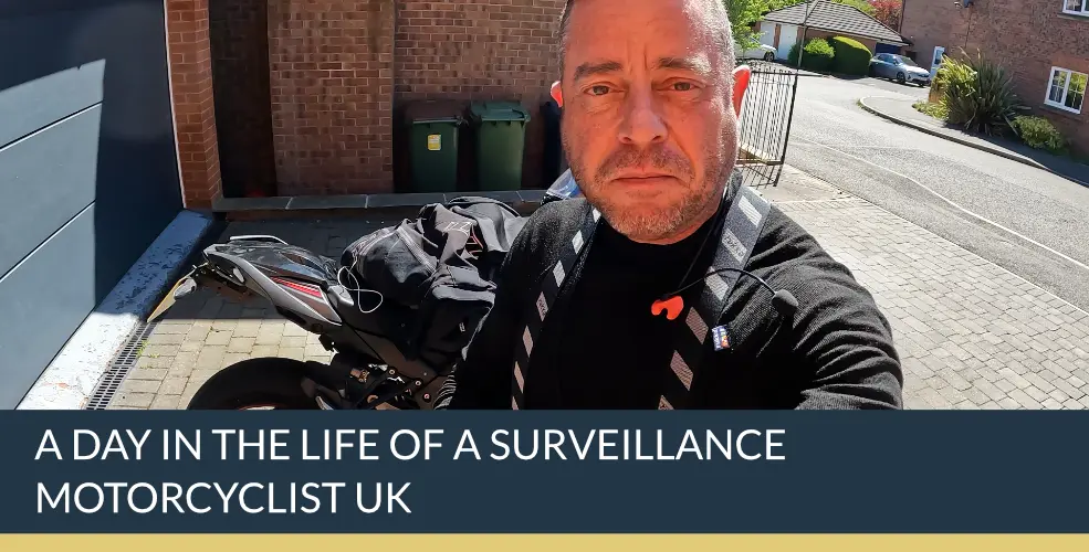 A Day in the Life of a Surveillance Motorcyclist UK | Titan Investigations
